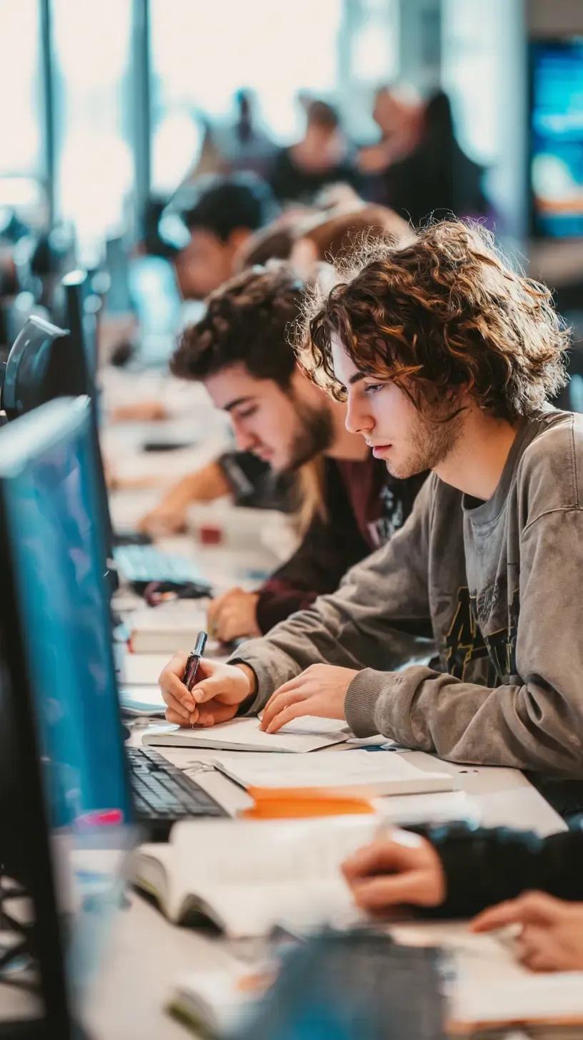 Education Students Studying Visual