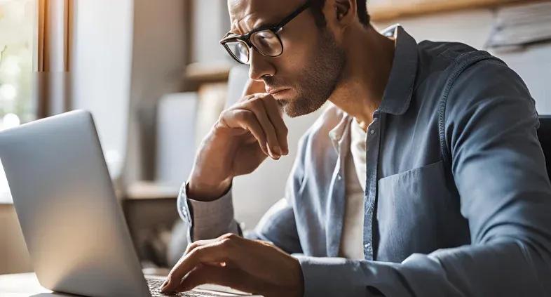 Man on laptop