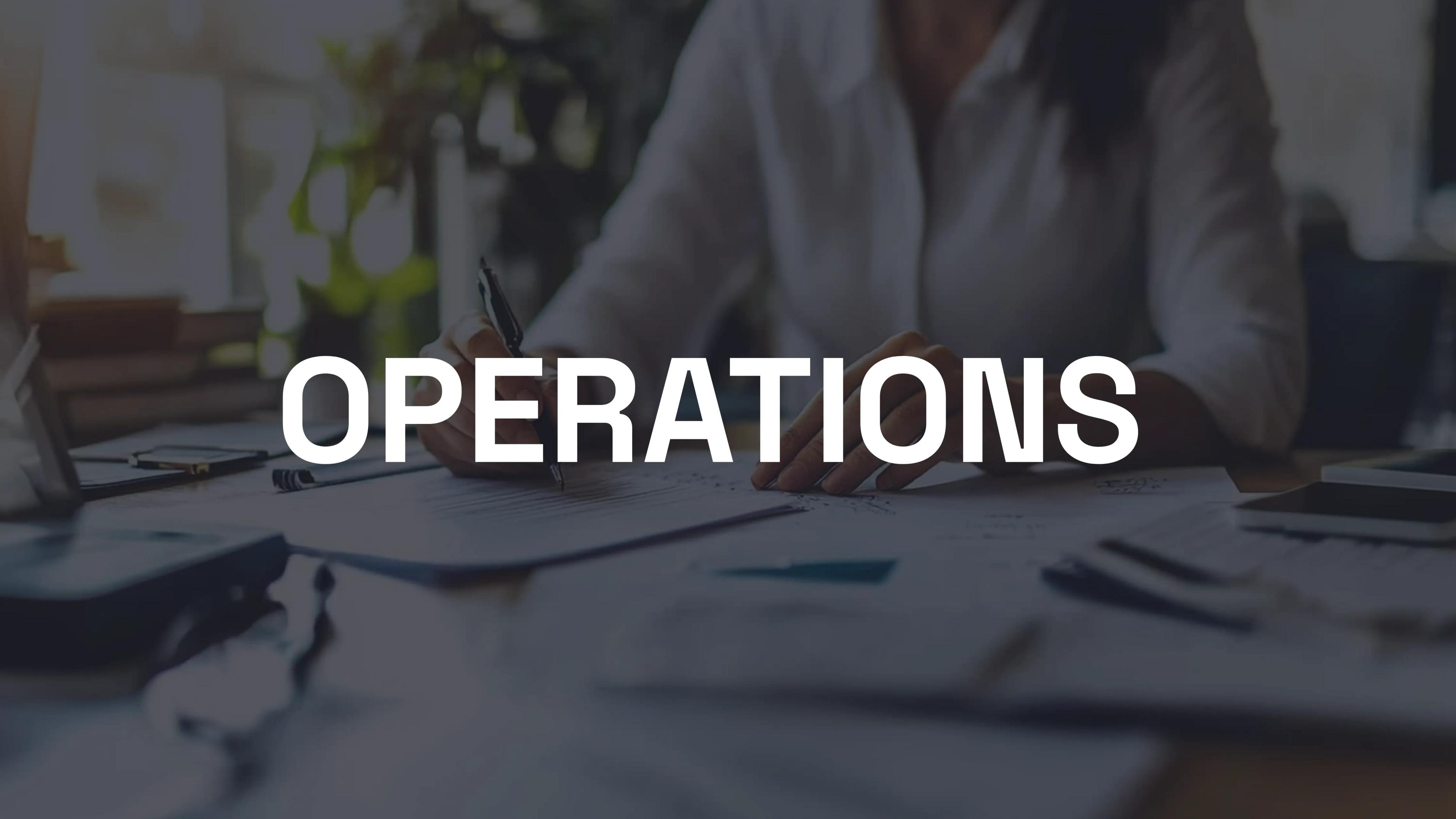 Operations card