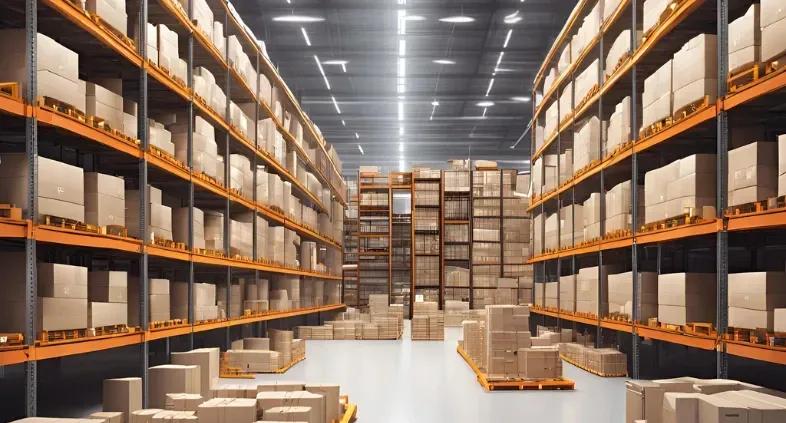 Warehouse storing boxes illustrating efficient inventory optimisation