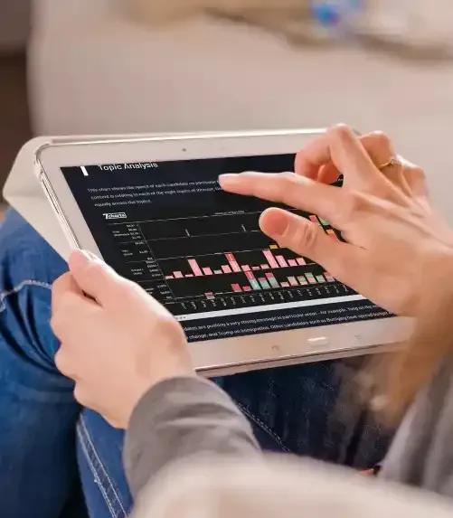 Interactive logistics dashboard showing optimised supply chain and operations