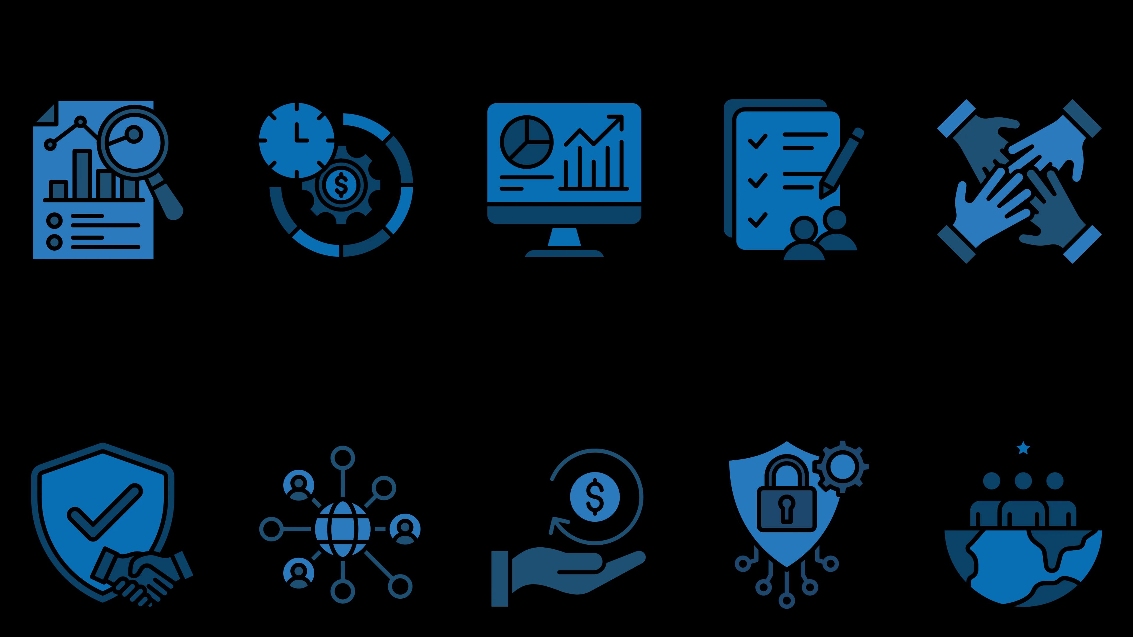 operational efficiency icons