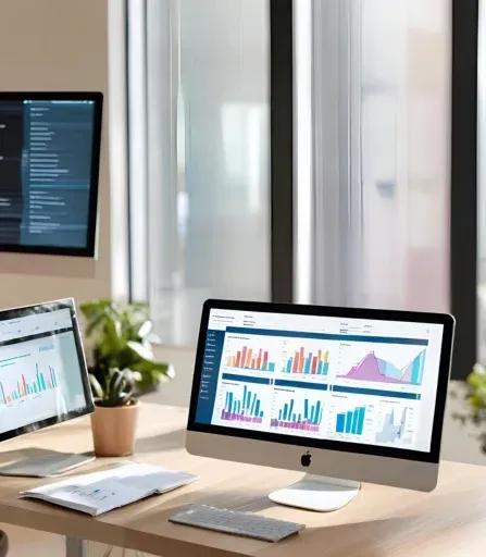 Dashboard showing statistics for recommendation engine performance and insights